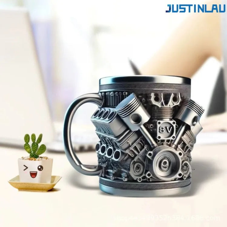 JUSTINLAU 240/350ML 304 Stainless Steel Resin  Coffee Cup Hot Water Mug Tea Cup for Outdoors Eco-Friendly  in Stock Beer Mug
