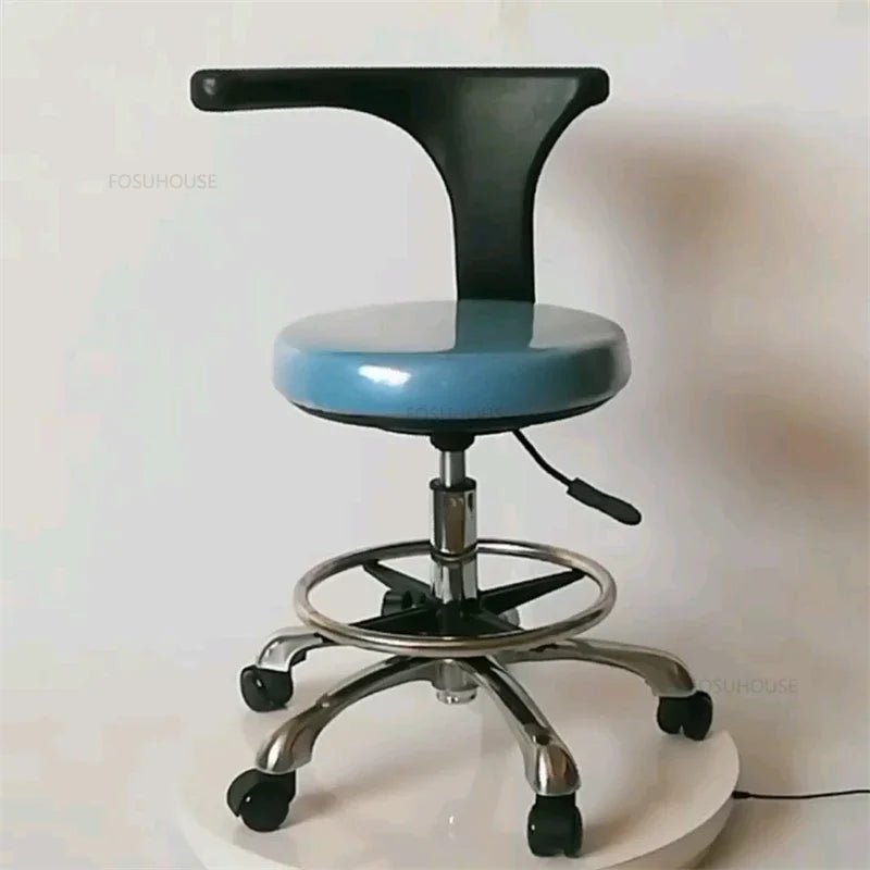 Modern Minimalist Barber Chairs Dentist Backrest Stools Liftable Bar Swivel Chairs Beauty Salon Special Beauty Pulley Stool Q