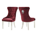 /Nordic Fabric Chesterfield Chair For Restaurant Hotel /Light Luxury Dining Room Furniture Metal Legs Dining Chair