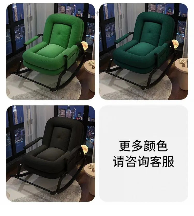AOLIVIYA Casual Foldable Reclining Lounge Chair For Living Room Office Relaxation With Adjustable Back B369258