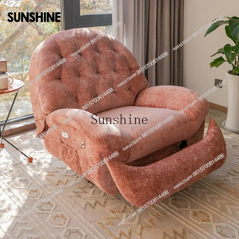 Multifunctional rocking chair electric rotating leisure bedroom single sofa