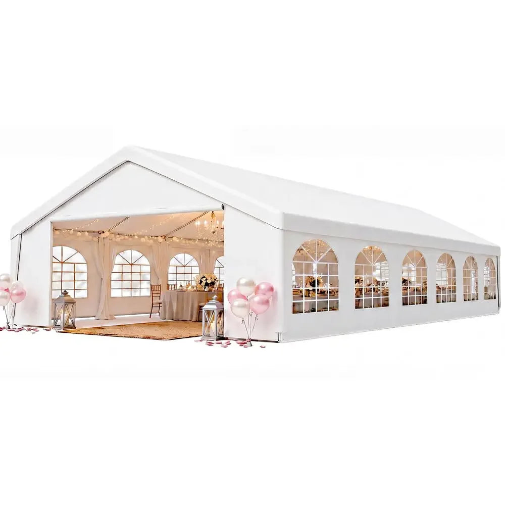 20x40 Party Tent,HeavyDuty Canopy Tents for Parties Weddings Events Removable Sidewalls,Rollup Door,Waterproof for BBQ,Birthday