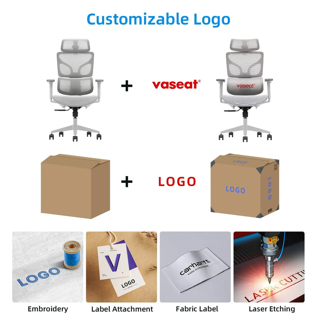 LJY Office Chairs For Staff, Ergonomic,T9 High Back Ergonomic Mesh Office Chair With Aluminum Alloy Frame 8D Armrest Adjustable