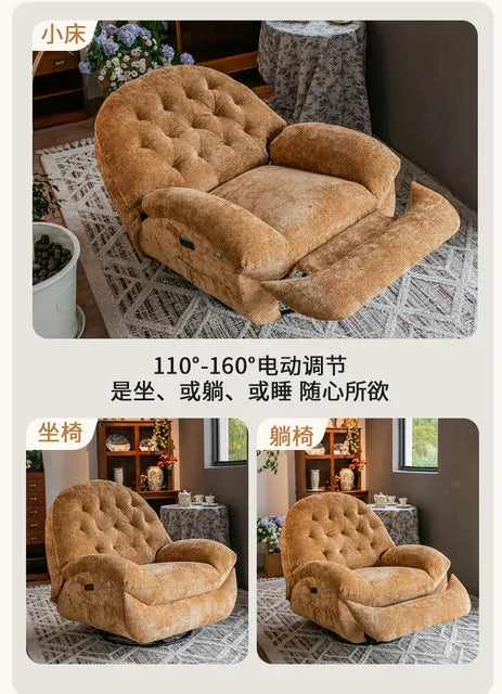 Re Plica Heating USB Sofa Luxury Elegant RotatableVoice Control Single Small Chaise Couch Lounge Nordic Muebles Trendy Furniture