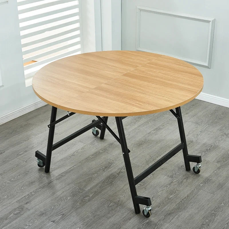 Light Luxury Solid Wood Dining Tables Nordic Dining Room Furniture Folding Kitchen Table Designer Household Pulley Dining Table