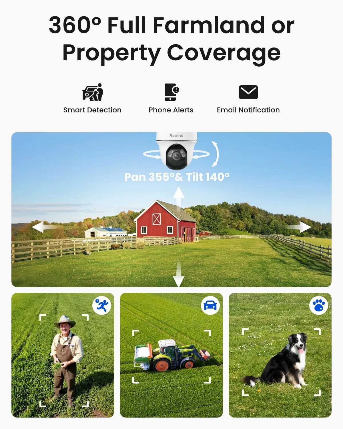 4G LTE Wireless Outdoor Security Camera with Solar Power, 2K+ Resolution, 360° Pan-Tilt, Color Night Vision, Smart AI Detection, Includes SIM Card & 32GB SD Card, No WiFi Required, Continuous Solar Charging