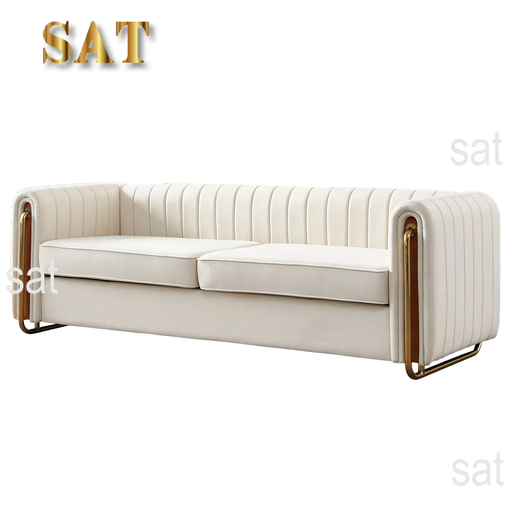 #High-End Luxury Velvet Sofa Set For Living Room Hotel Villa Sectional Convertible For Apartment Use