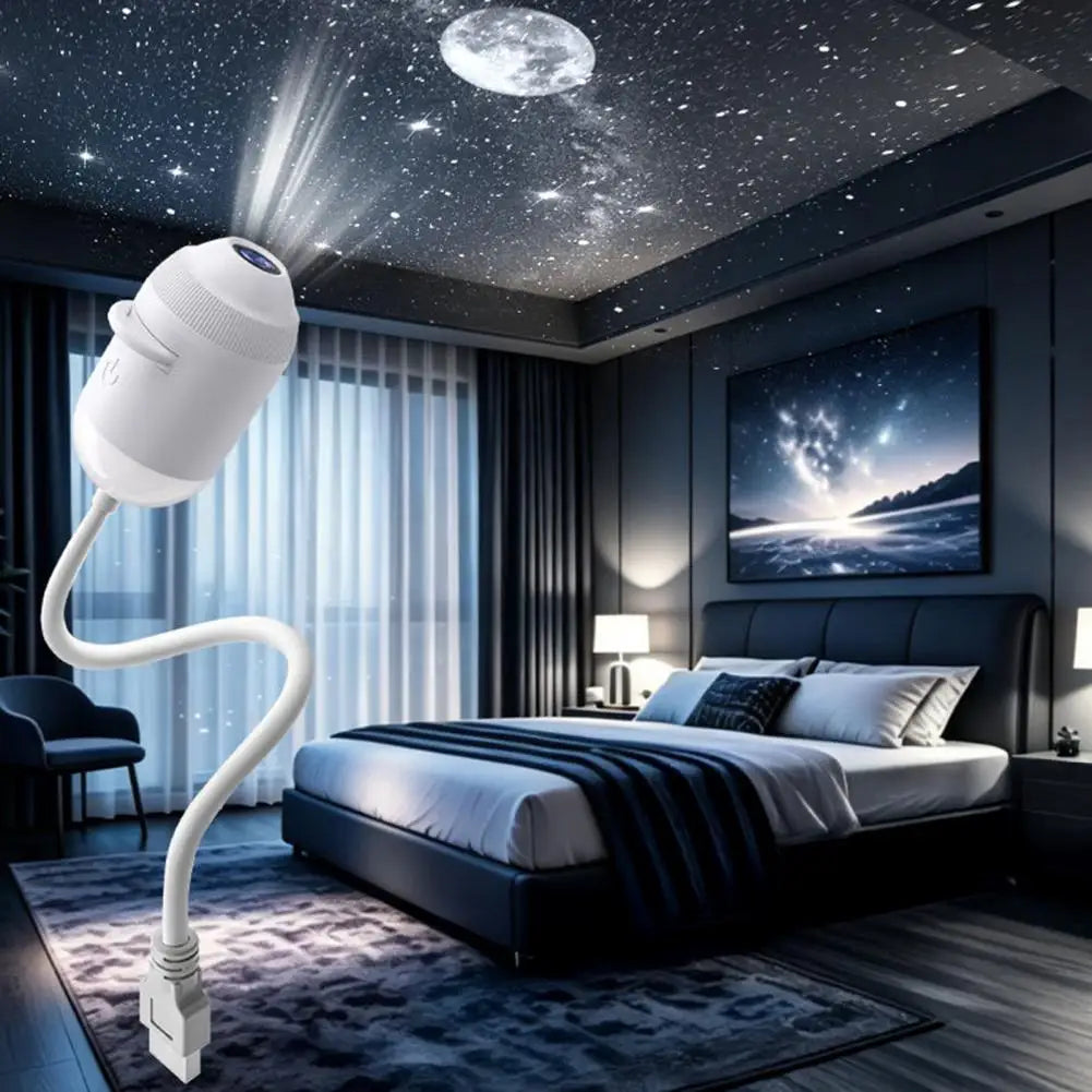 USB Starry Sky Projector Lamp with Clear Image Adjustable Brightness Touch Control 2-in-1 Night Light And Star Projector