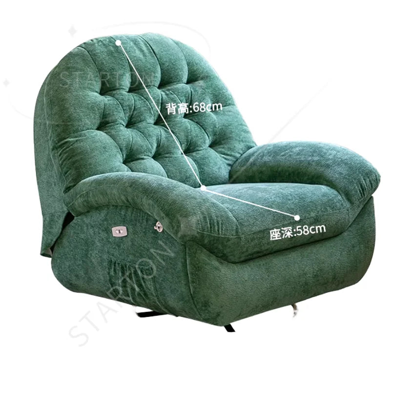 Electric Swing Eggshell Rocking Chair Single Sofa Adult Lying Lazy Living Room Rotating Rocker Reading Relaxing