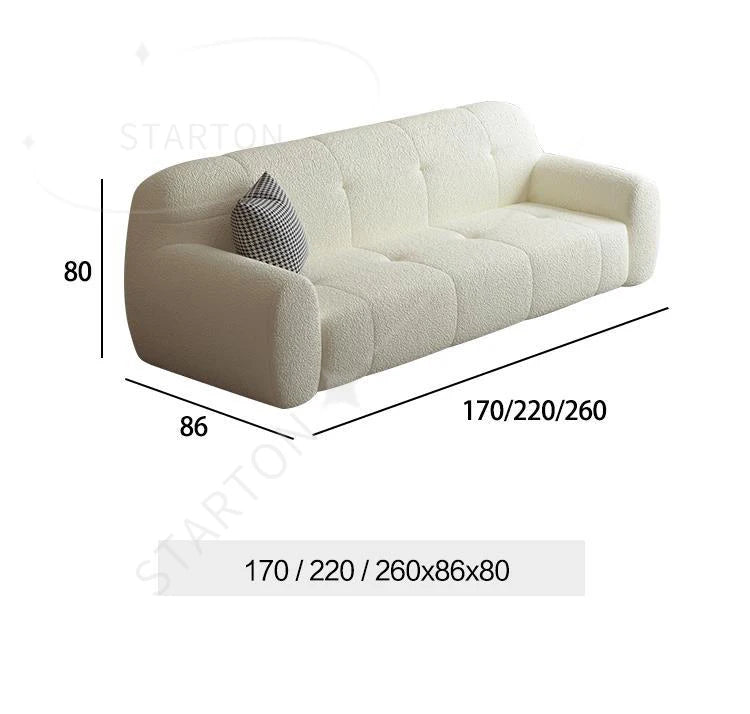 Elegant Cream Hotel Living Room Sofa Modern Velvet Fabric Living Room Sofa Couches Designer White Wooden Sofa Set for Home