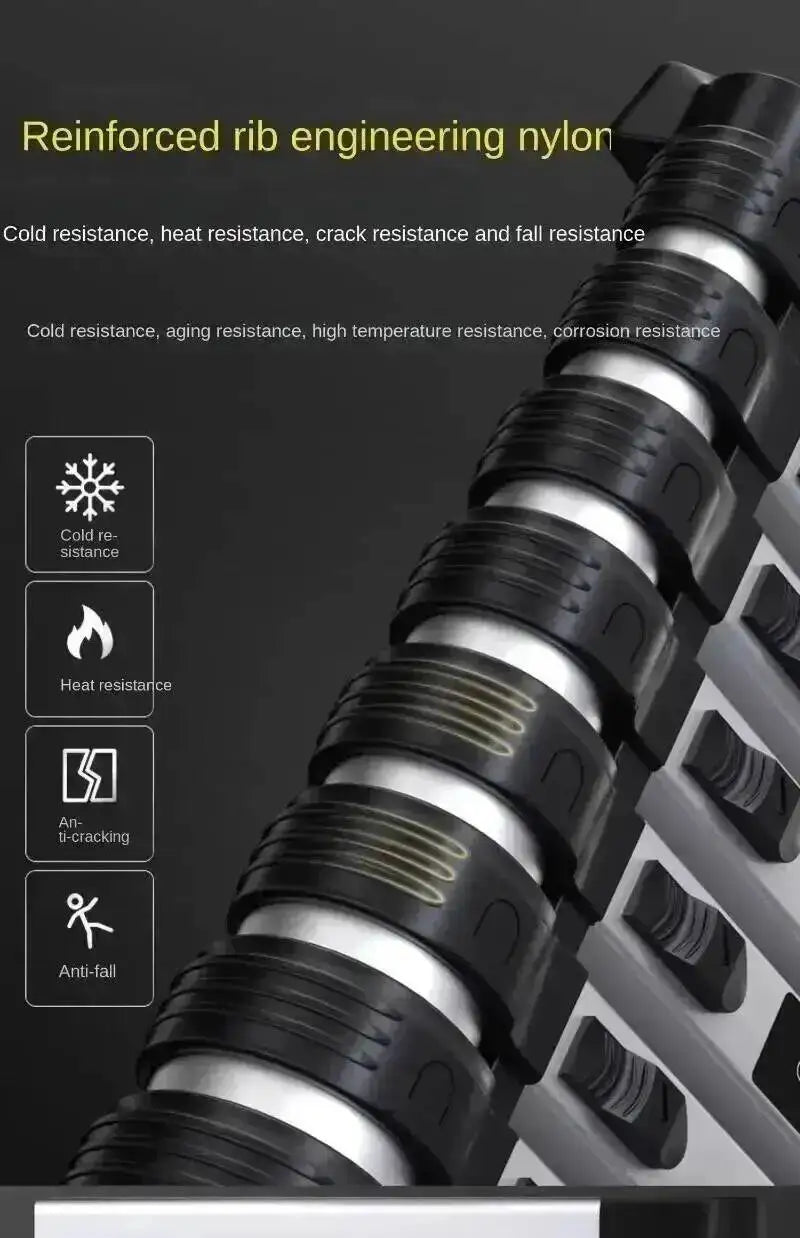 Engineering Multifunctional Aluminum Ladder Step Alloy Stools Home Folding Telescopic Ladder Portable Thick Herringbone Stairs