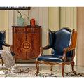 Alexander Furniture Luxury British Living Room European and American Villa Solid Wood Leather Art Single Sofa Leisure Tiger Chair