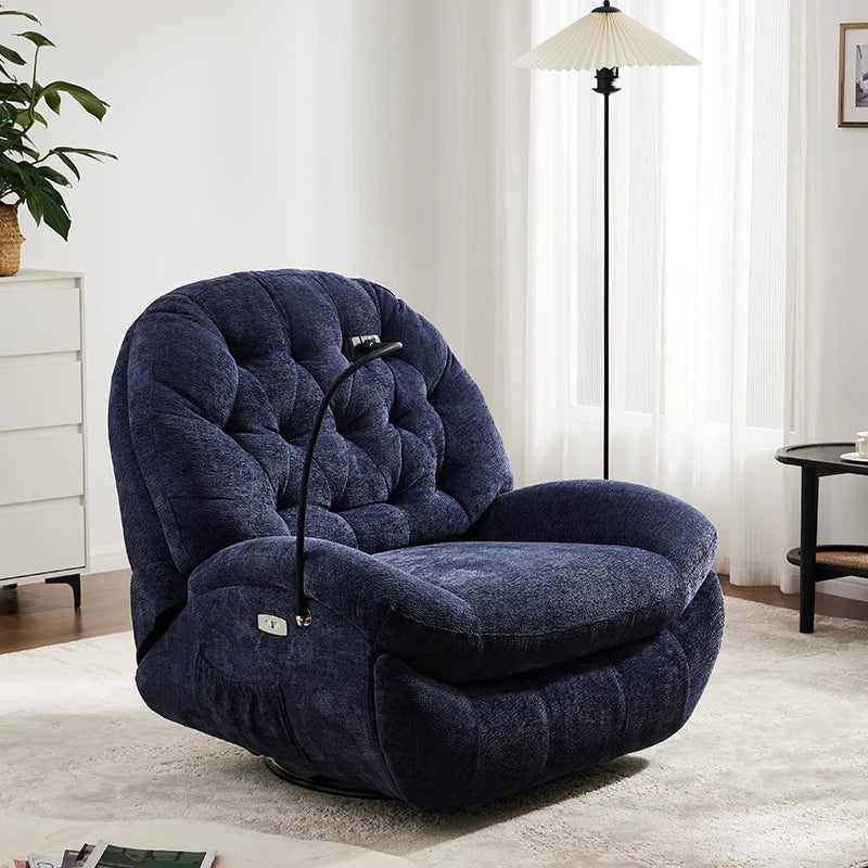 LSL Furniture Genuine Leather Electric Sofa Single Multi-Functional Leisure Recliner Rocking Chair
