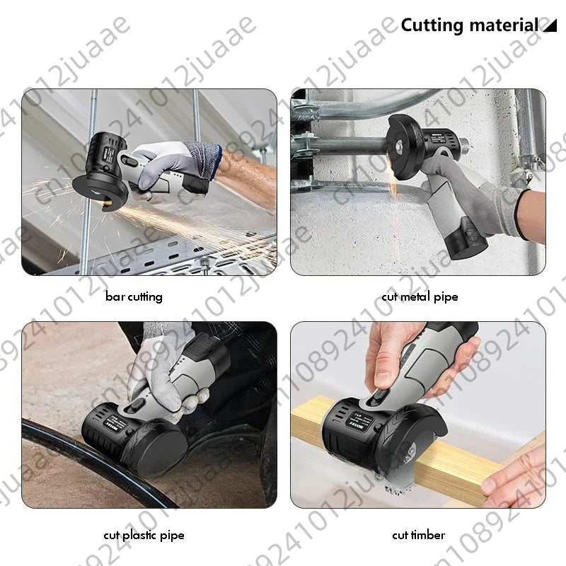 Brushless Mini Angle Grinder Portable Lithium Battery Portable Small  Polishing Grinding Cutting Machine Household Power Tool