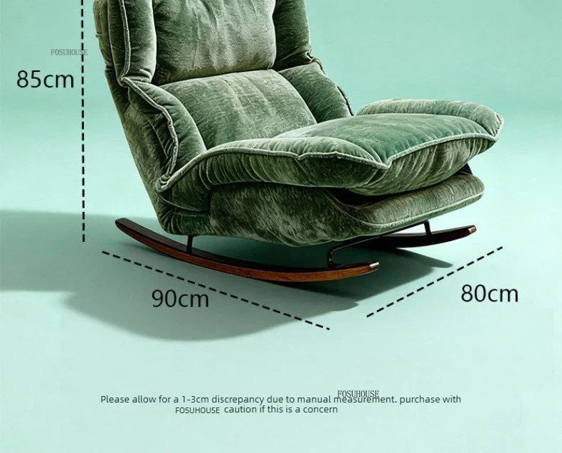 Foldable Recliner Chaise Lounge Chair with Adjustable Seat Single Sofa for Balcony Home Living Room Resting Comfortable