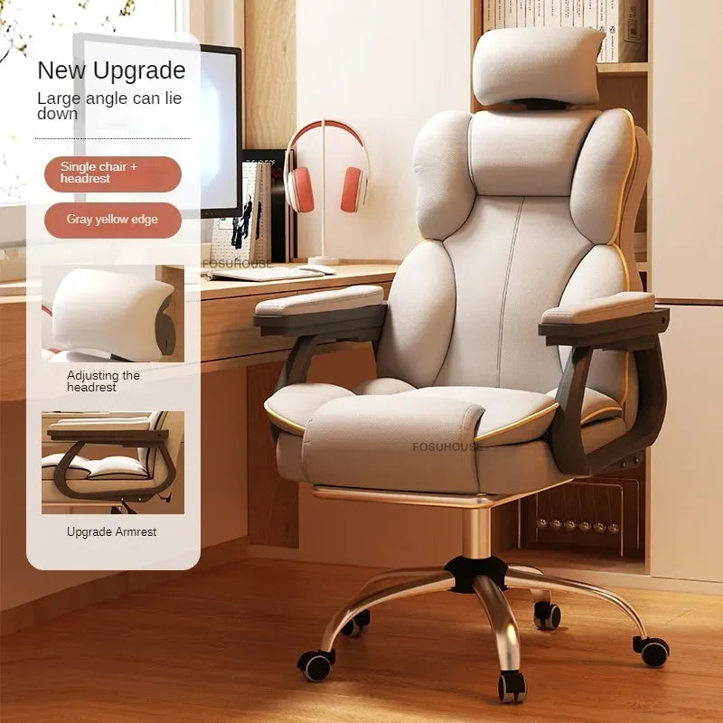 Ergonomic Office Chair Lifting Rotating Armchair Home Game Computer Chair European Backrest Comfort Seating
