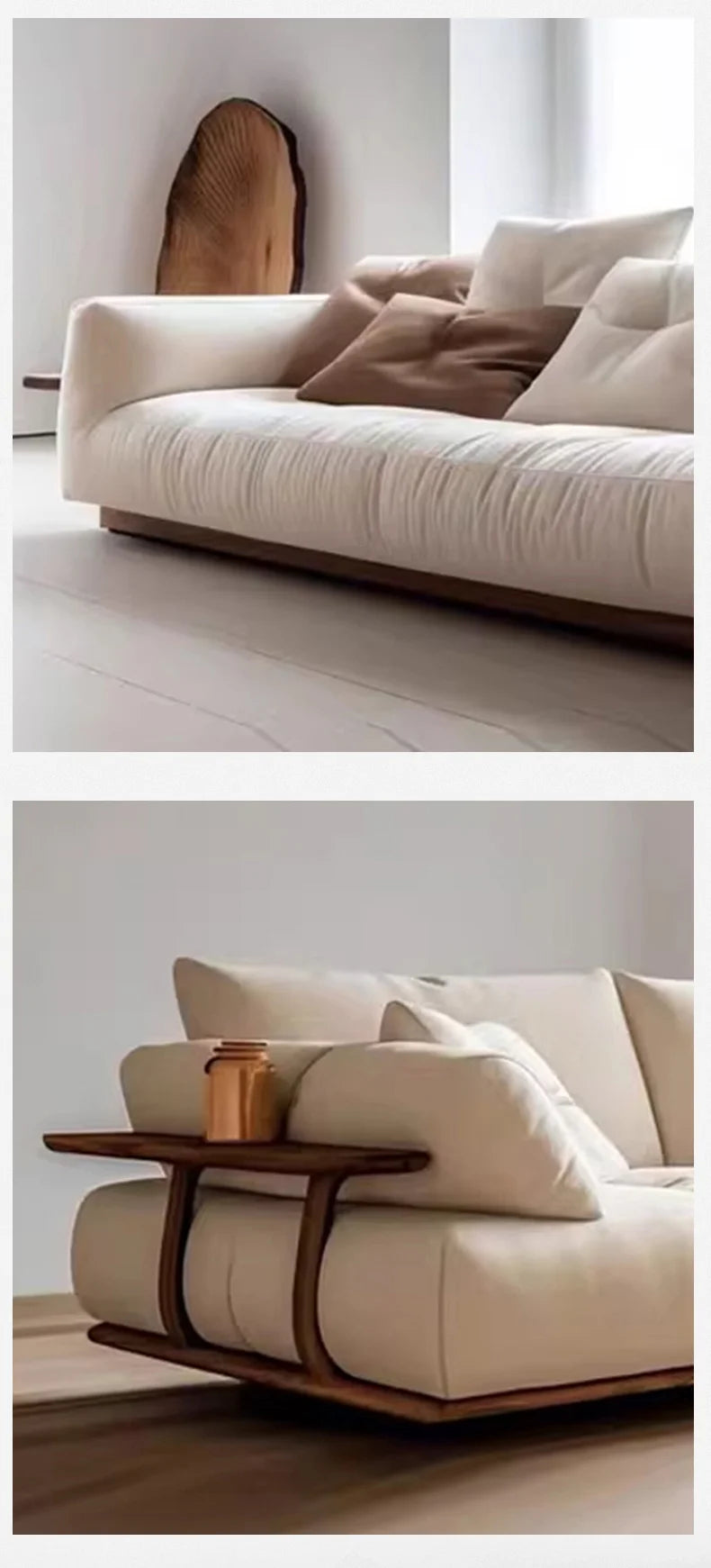 Beige Puff Living Room Sofas Designer Vintage Two Person Single Living Room Sofas Floor Modern Divano Moderno Furniture Home