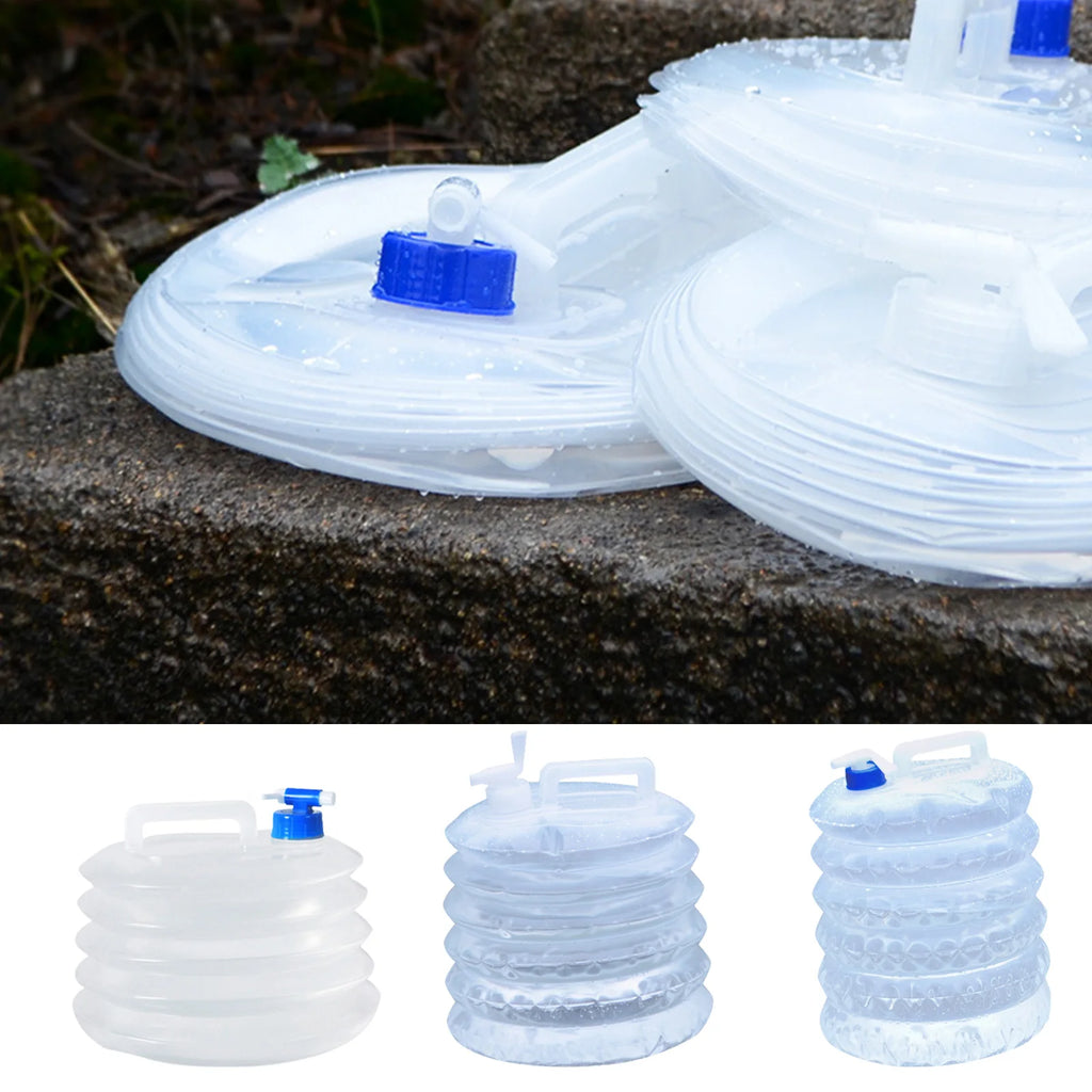 5/10/15L Camping Water  PE Foldable Camp Picnic Water Tank Portable Collapsible Large Capacity for Outing Self-driving