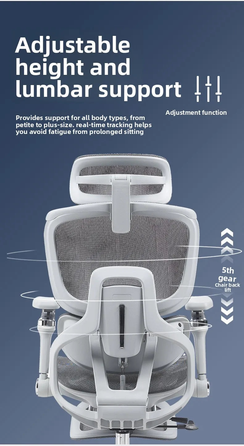Ergonomic Office Chair with Ventilation Heating Massage Reclining Computer Gaming Chair for Home Comfort