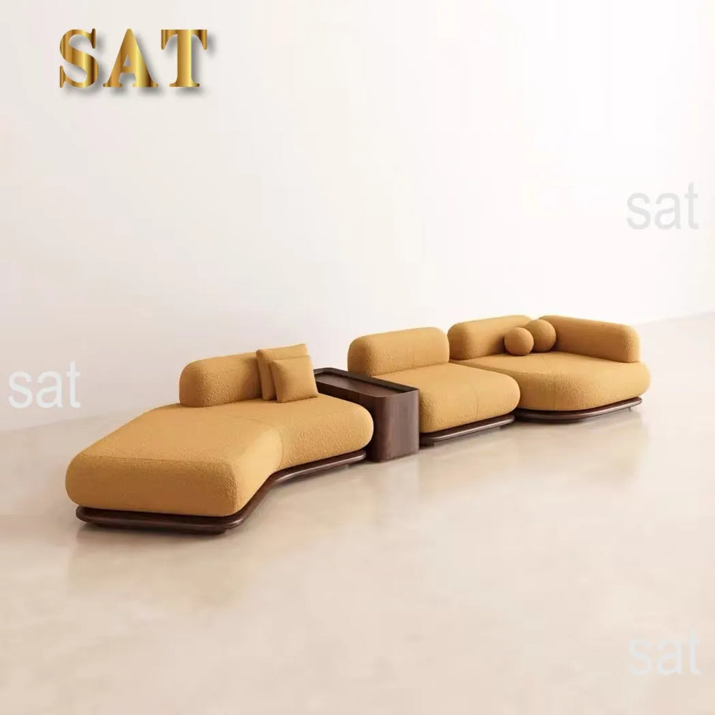 #Italian Luxury Multi-Person Sectional Sofa One Seat Set for Modern Hotels for Waiting Area & Negotiation Light & Stylish