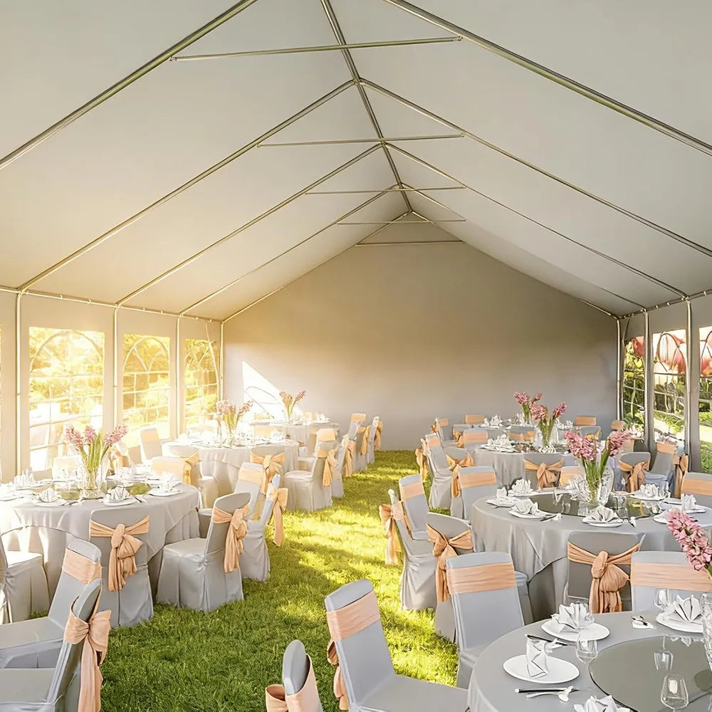 20x40 Party Tent Heavy Duty Canopy for Weddings Events with Sidewalls Waterproof