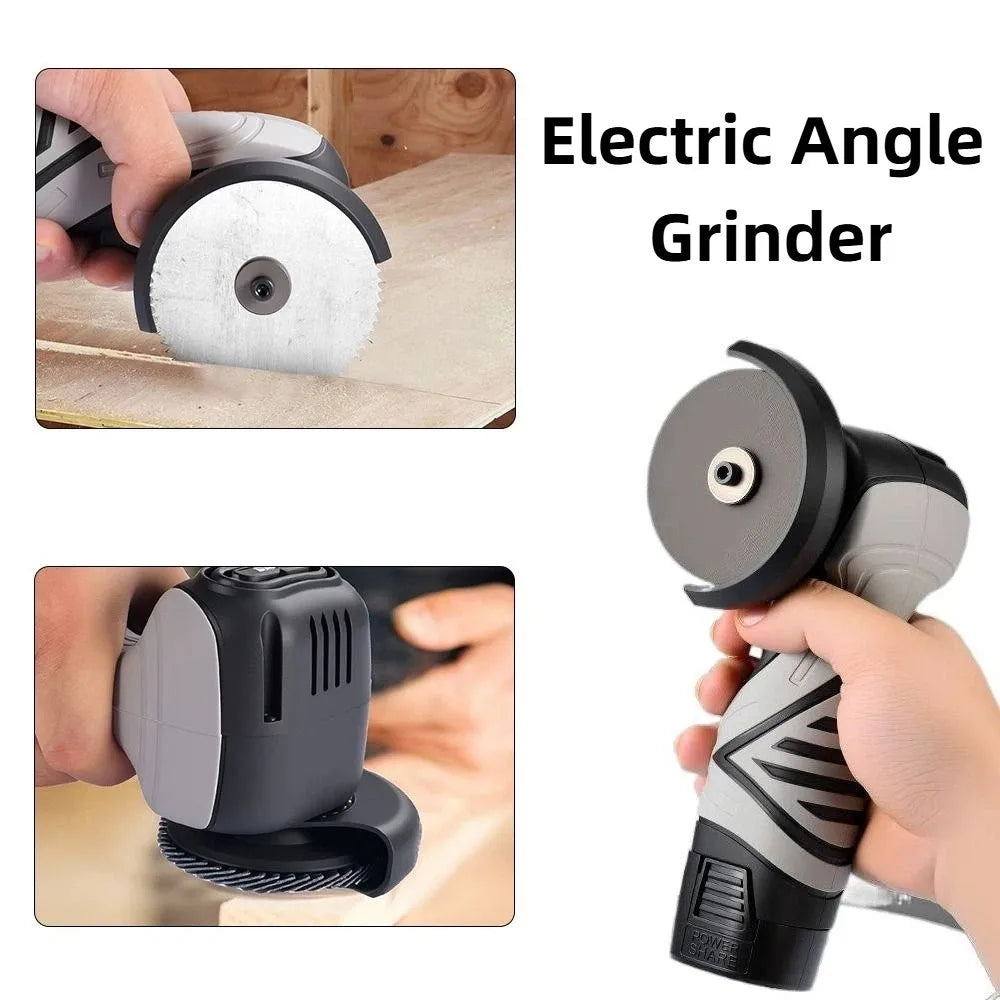 Cordless Design Electric Angle Grinder Protective Guard Compact Cordless Angle Grinder Tool Non-slip Striped