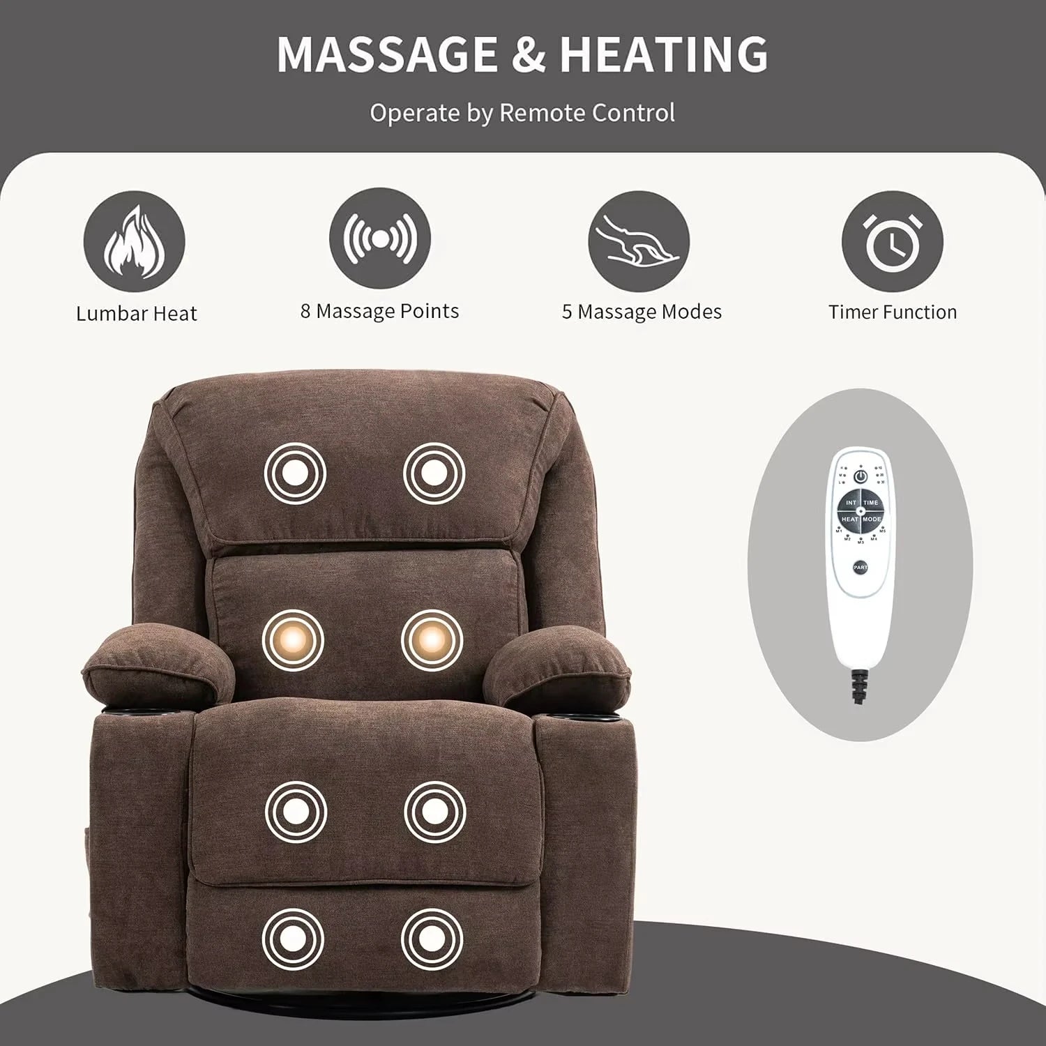 Recliner Chair Manufacturer Wholesale With Remote Control Massage Heating Function Adjustable Electrical Sofa  for Living Room