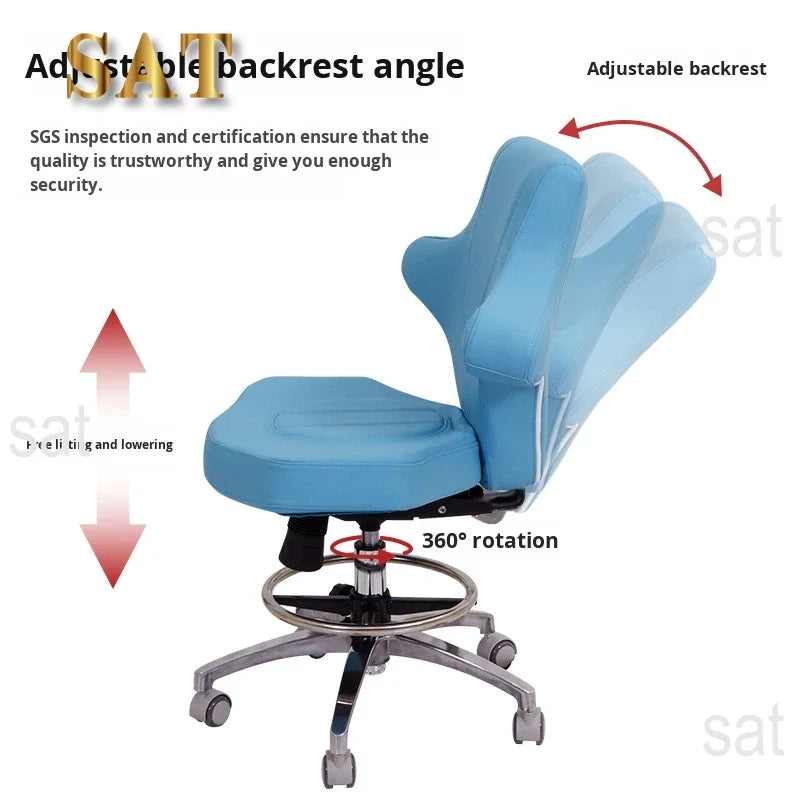 * Hospital Modern Ultrasound Examination Dental Chair Multi-function Rotation Lifting PU Leather Medical Use