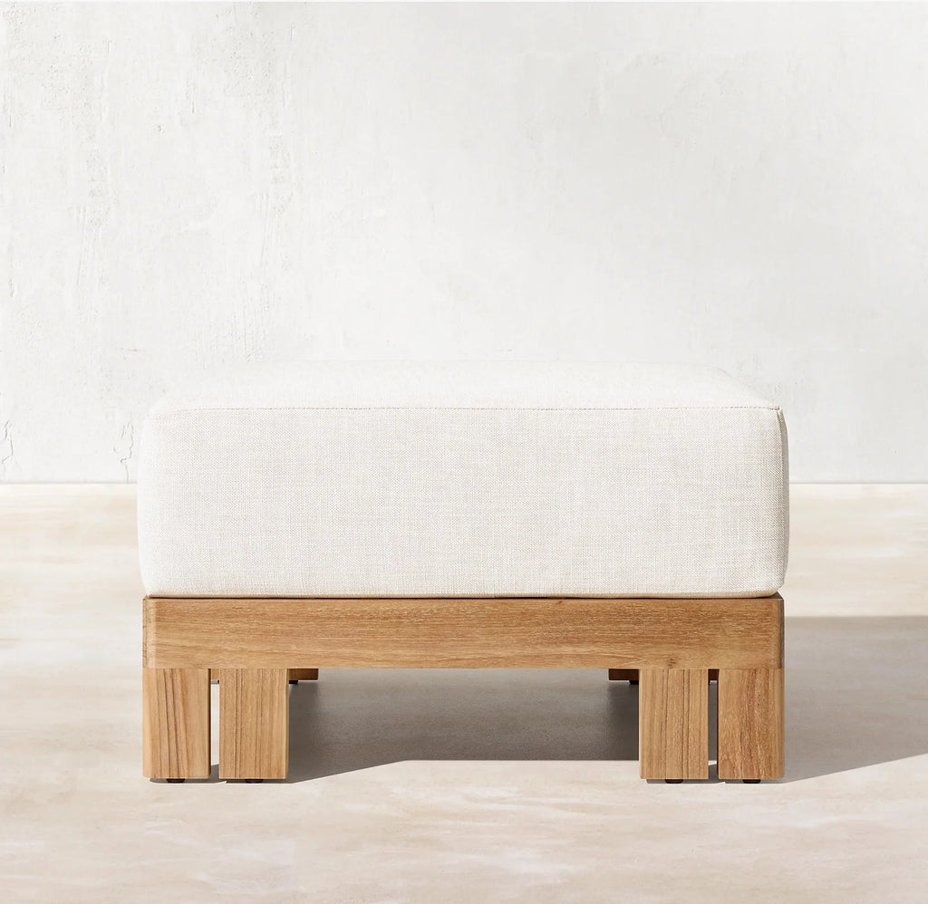 Modern Outdoor Teak Sofa Set Patio Combination Villa Leisure Furniture Waterproof Solid Wood Garden