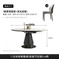 Restaurant White Dining Tables Nordic Design Italian Extensible Folding Table Set 4 Chairs Kitchen Mesas De Comedor Furniture