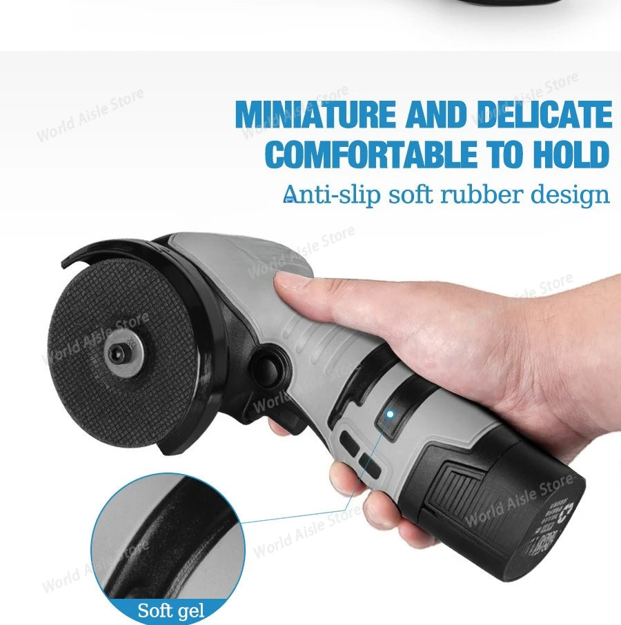 16.8V Cordless Electric Angle Grinder Lithium Battery Polishing Grinding Machine Diamond Power Grinder  One Battery