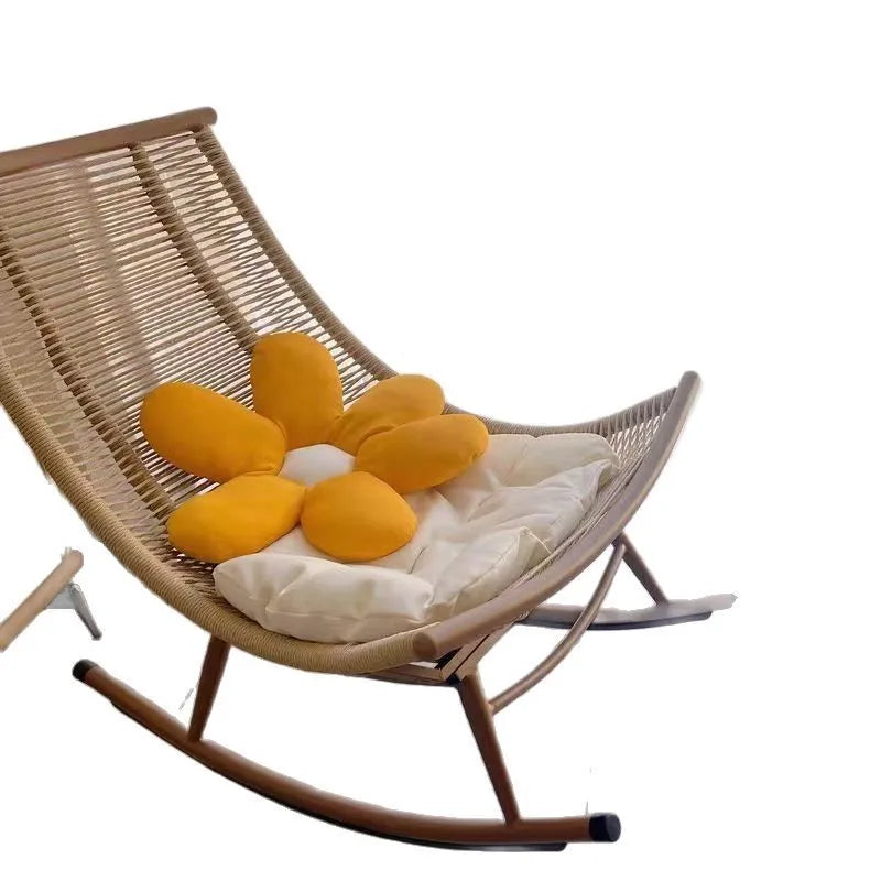 Rocking Chair Reclining Chair Adult Garden Balcony Household Nap Lazy Rocking  Elderly  Outdoor Garden Rattan Ch