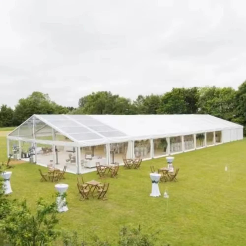 Luxury Aluminum Frame Event Tent Clear Roof Outdoor Wedding Party Marquee Tent For Garden Banquet Restaurant Hotel Resort