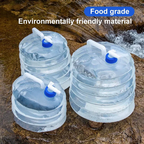 5L/10L/15L Outdoor Camping Bottle Collapsible Foldable Water Container,Water Tank Bucket Water Dispenser Storage Pail Water Bag