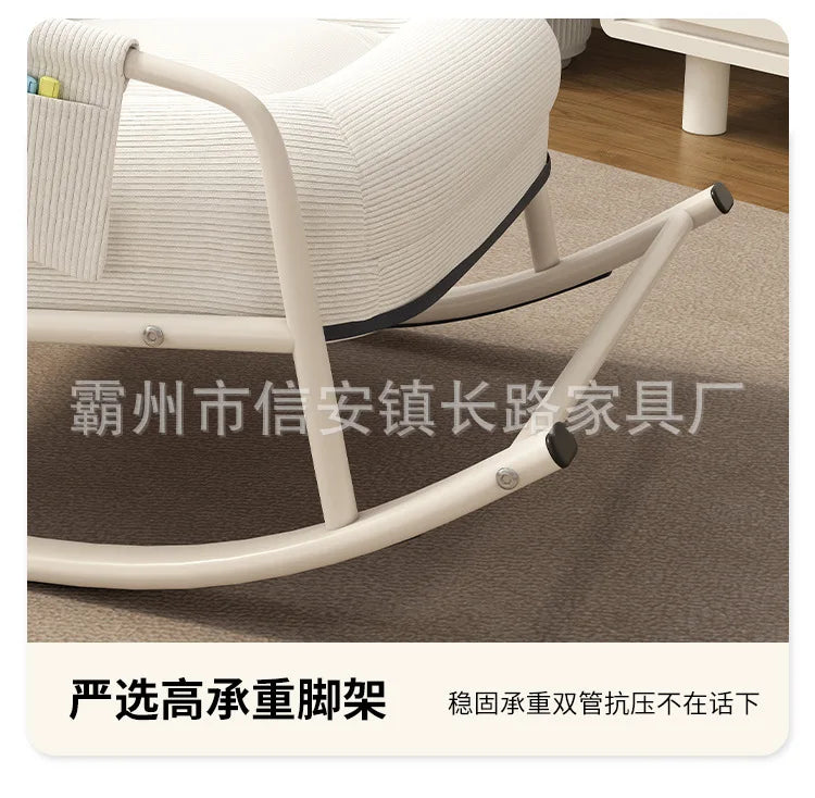 Lazy sofa balcony leisure living room light luxury single rocking chair recliner adult household human kennel