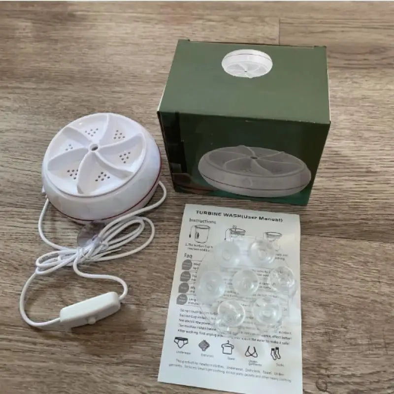 1Piece Travel Home Business Trip USB Rotating Turbine Portable Mini Washing Machine For Socks Underwear Wash Dishes