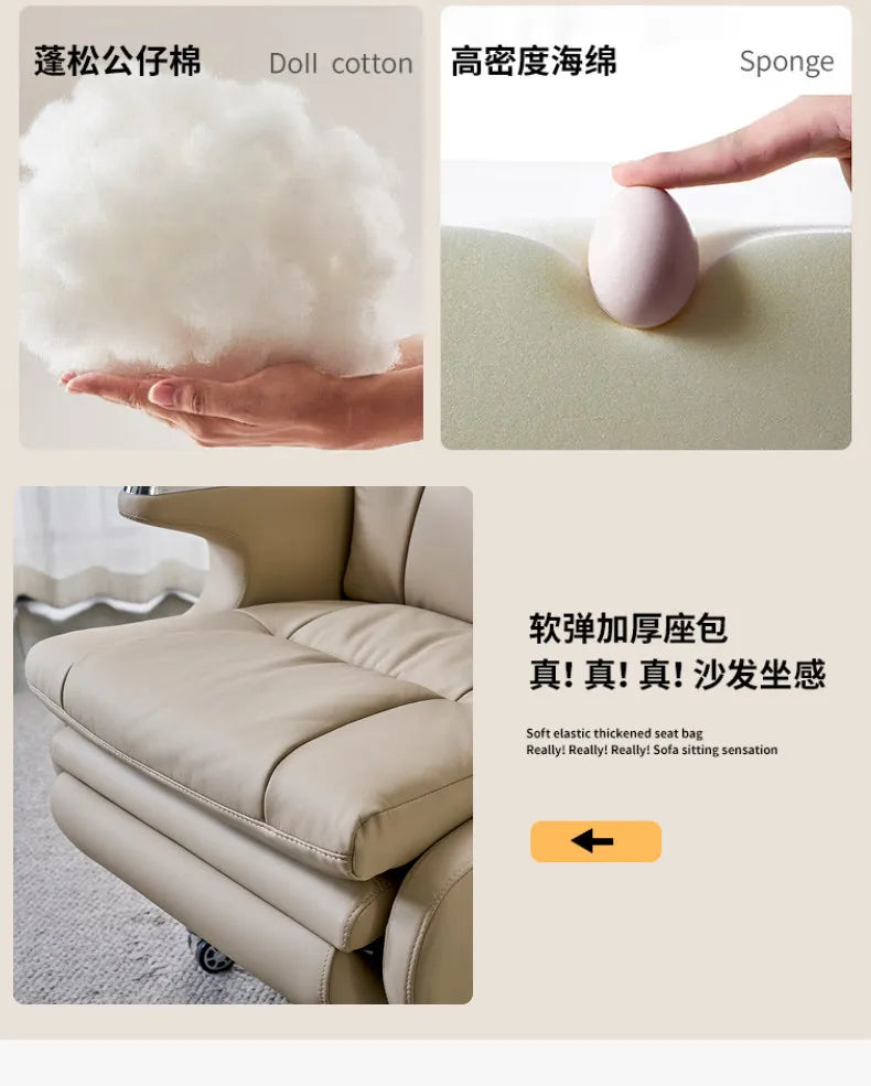 PPP Designer Armrest Office Chair Ergonomic Support Pliable Chaise Office Chair Lazyboy Lounge Massage Sillas De Oficina Furnitu