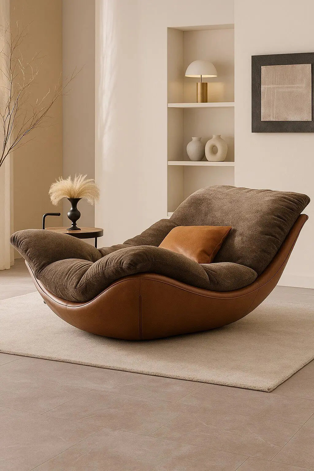 Relaxing Lounge Living Room Chairs Brown Classic Ergonomic Cute Living Room Chairs Oversized Sillones Modernos Furniture Home