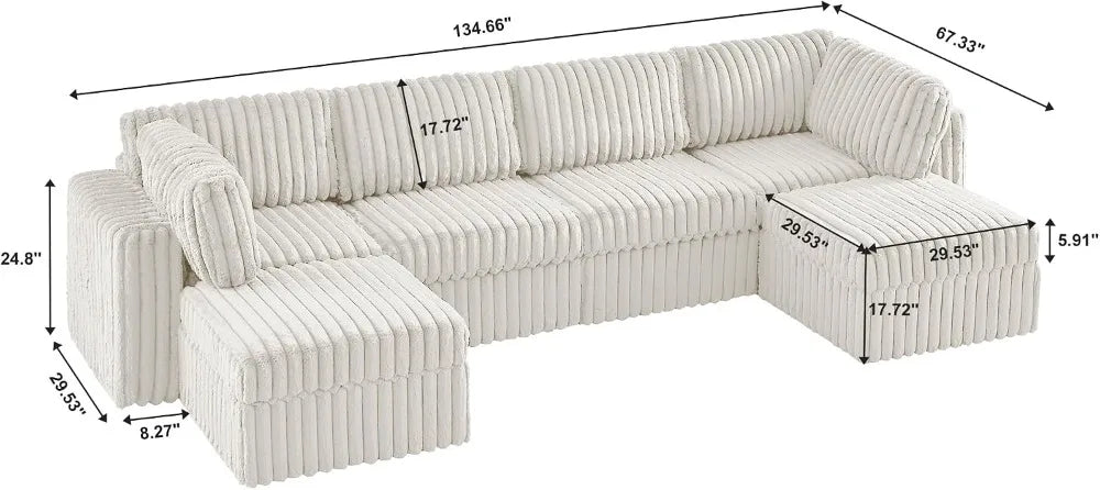Modular Sectional Sofa Couches L-Shape Couch 3 Seat Modular Sofa Memory Foam Sectional Couches for Living Room,, Customized