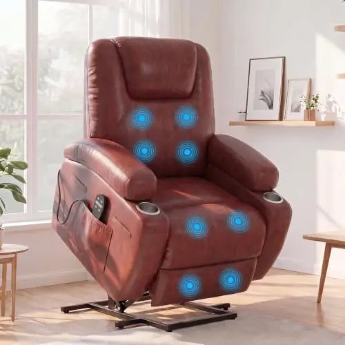 （Local US Inventory）Power Lift Recliner Chair for Elderly with Vibration Massage | Recliner Chair Ergonomic Lift Chair Cup Holde