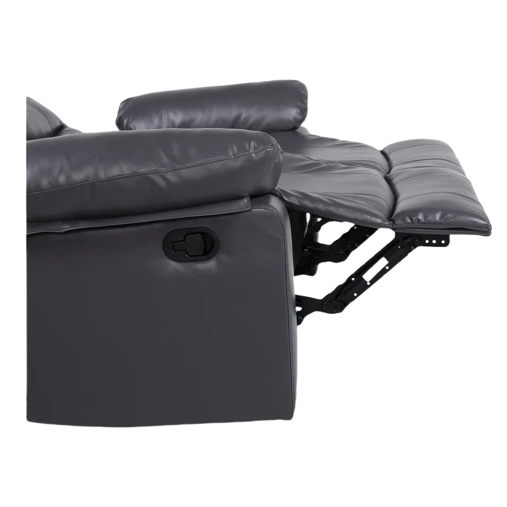 PU leather sofa metal frame couch 3+2+1 sectional sofa