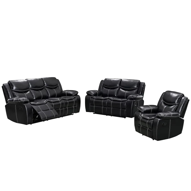 Modern luxury living room recliner multi-functional comfortable leather home furniture chair recliner sofa set