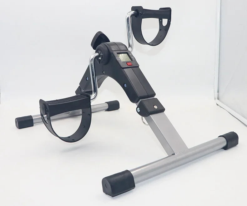 Mini Exercise Bike Pedal Exerciser Resistance Cycle Arm Leg Folding Exerciser Fitness