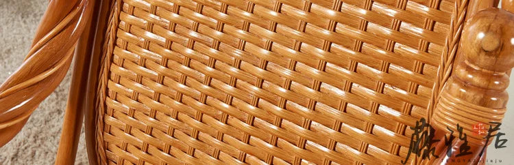 Rattan chair, rocking chair for the elderly, rocking chair for the lazy on the balcony, reclining chair, nap chair