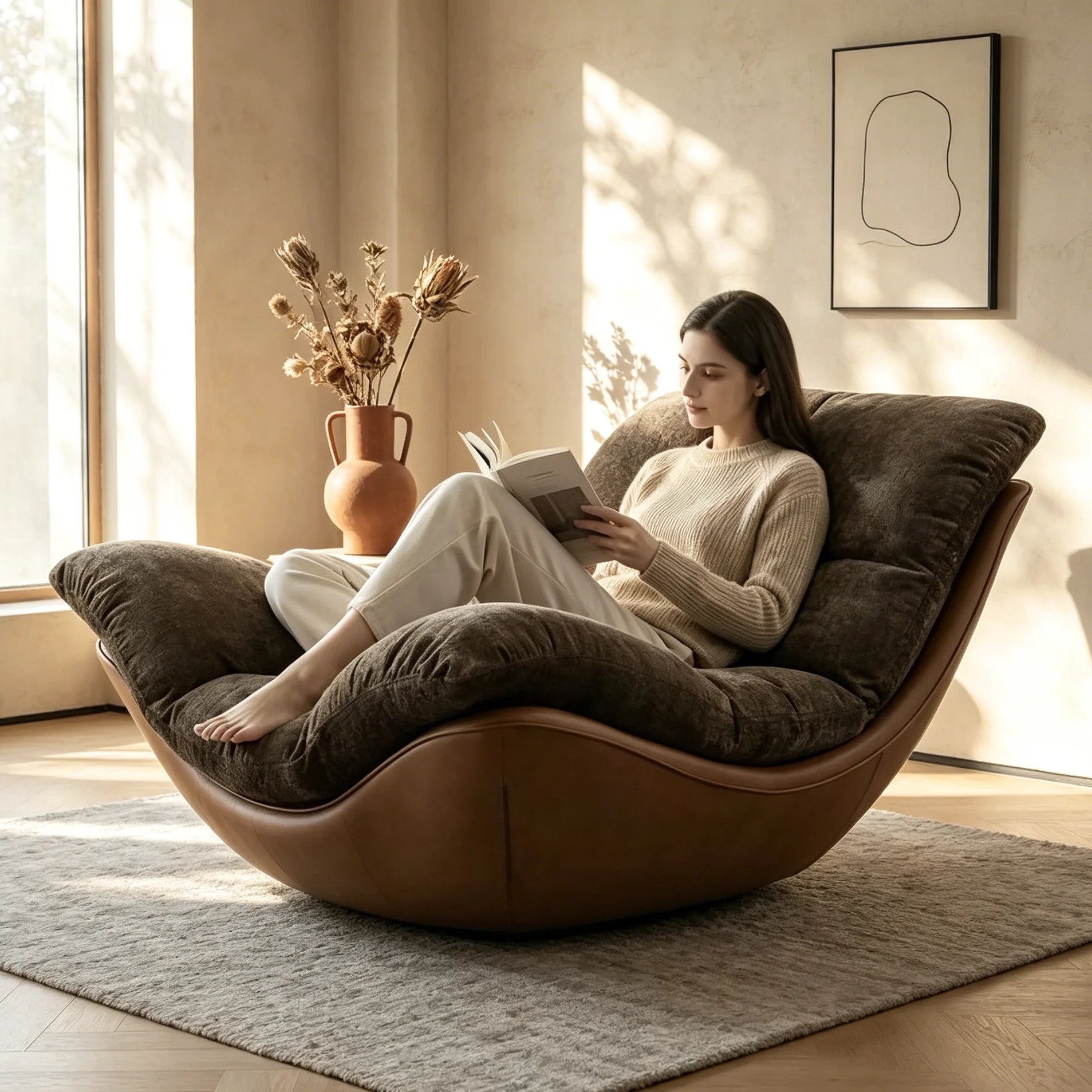 XX Nordic Creative Modern Simple Living Room Leisure Chair Bedroom Premium Sofa Chair