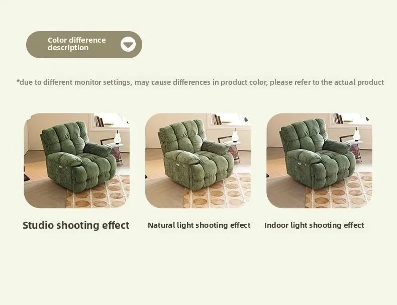 Electric Recliner Chair First-Class Cloud Single Sofa Living Room Multifunctional Lazy Lounge Swivel Recliner Sitting Sleeping