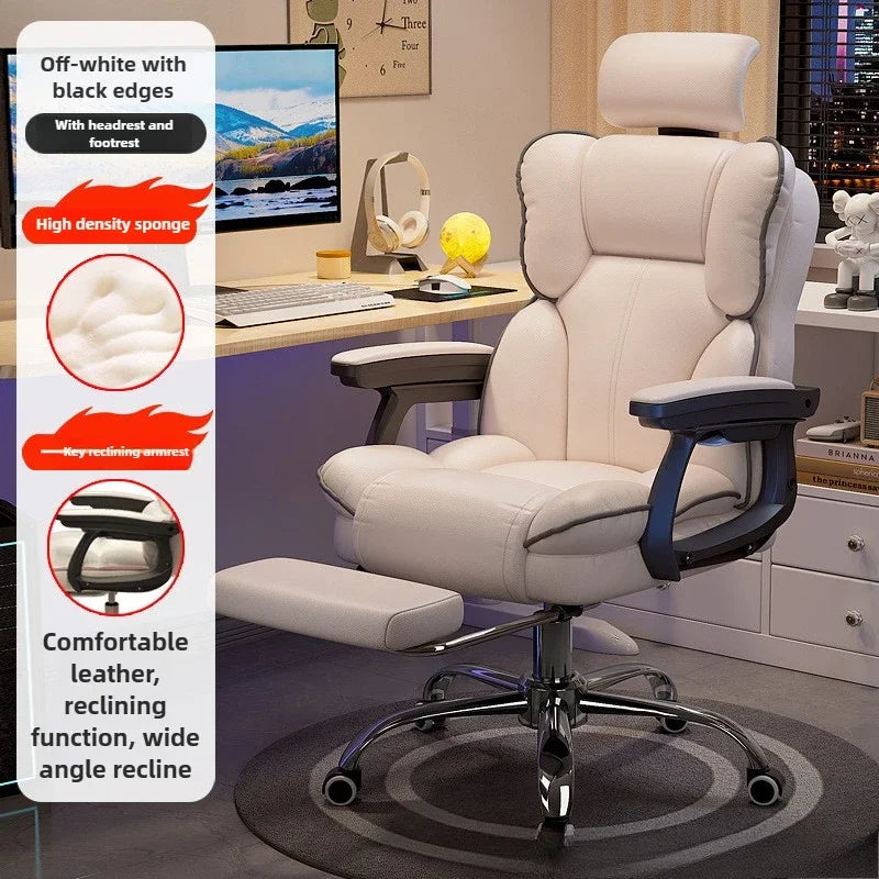 Mobile Ergonomic Office Chair Recliner Computer Bedroom Accent Office Chair Gameing Study Sillas De Oficina Office Furniture