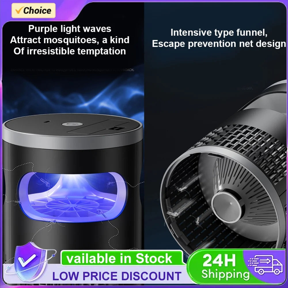 Zapper Outdoor Rechargeable Electric Mosquito Zapper with LED Night Light Mosquito Trap for Outside Patio Backyard Garden