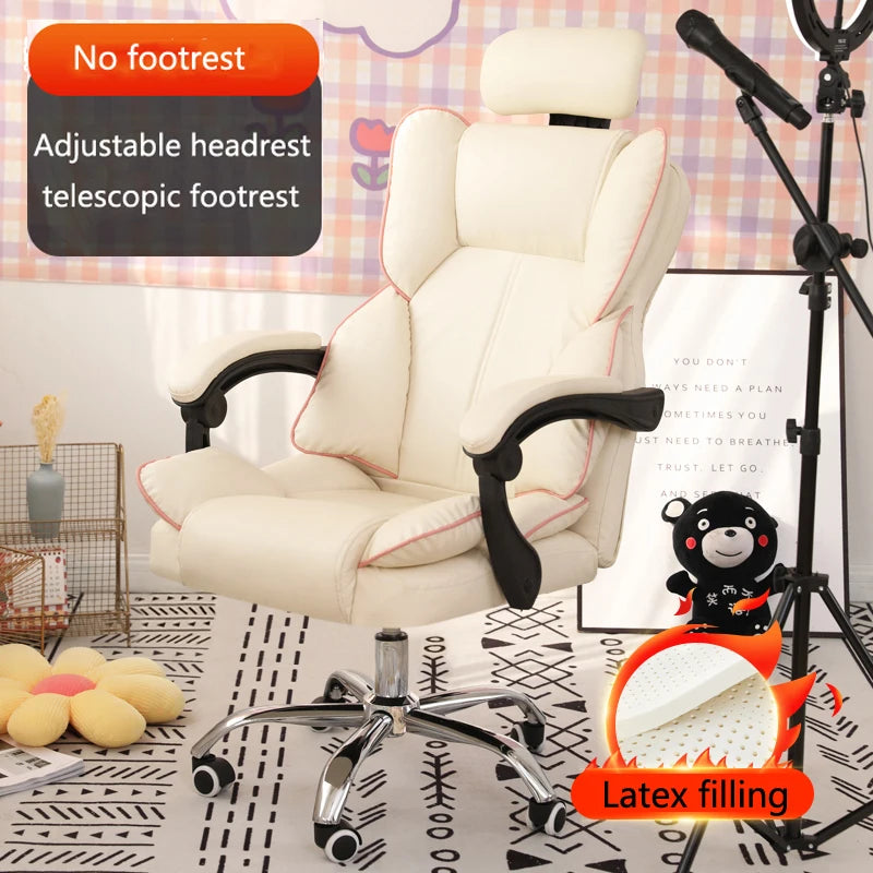Mobile Ergonomic Office Chair Recliner Computer Bedroom Accent Office Chair Gameing Study Sillas De Oficina Office Furniture