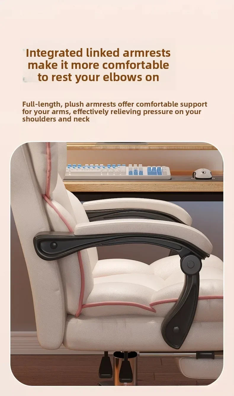 Home Comfort E-sports Chair Sedentary Study Computer Chair Office Sofa Seat Live Streaming Host Live Stream Swivel Chair